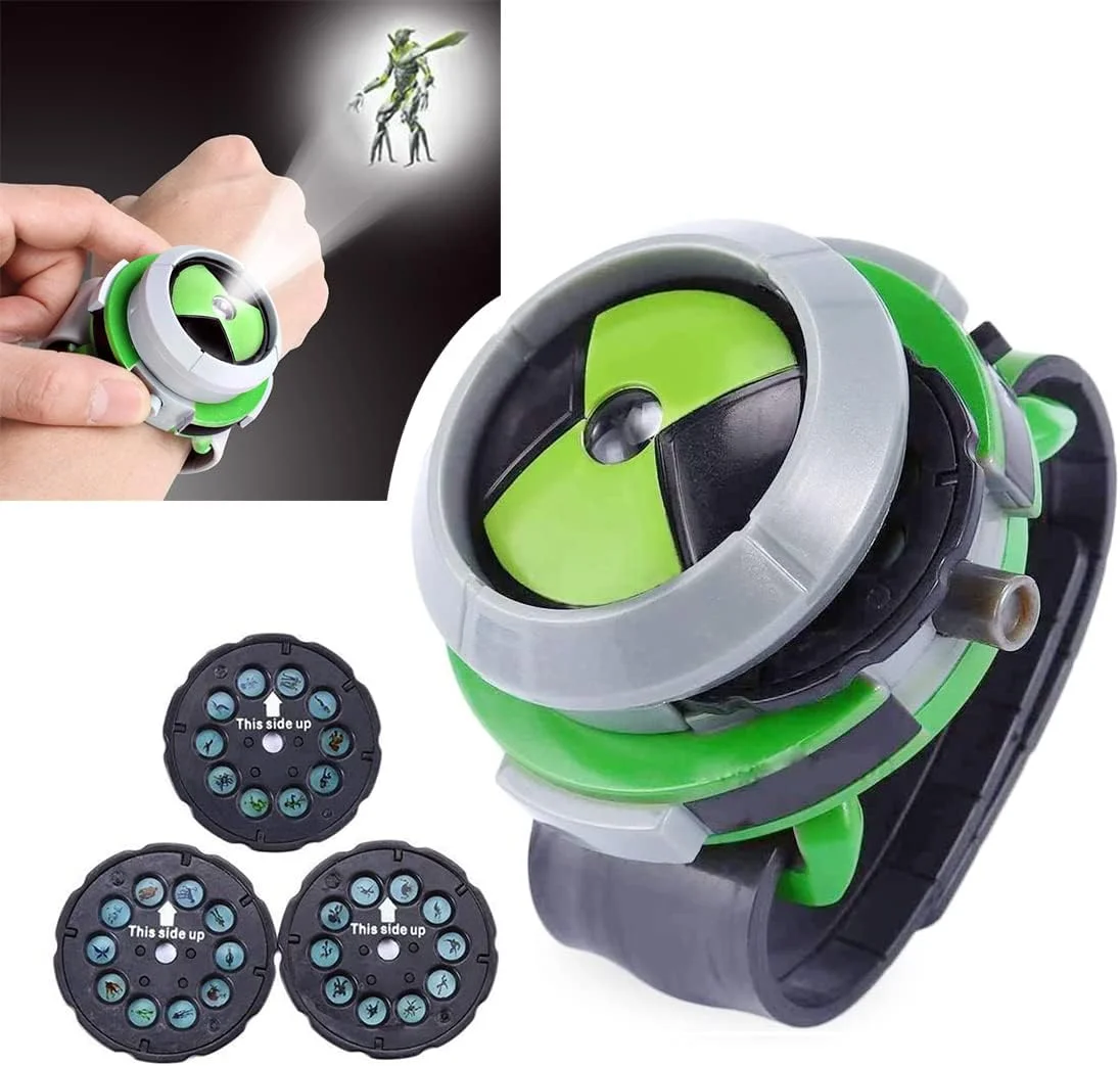 اسباب بازی ساعت بن تن، ساعت Omnitrix بن تن برای کودکان، ساعت پروژکتور بیگانه نهایی بن تن، اسباب بازی های اکشن، هدیه تولد