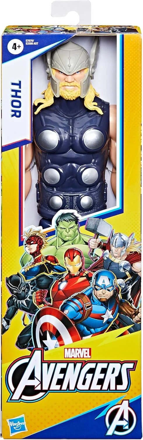 فیگور اکشن ثور سری تایتان هیرو اونجرز مارول هزبرو، اسباب بازی 30 سانتی متری برای کودکان 4 سال به بالا فیگور اکشن ثور سری تایتان هیرو اونجرز مارول هزبرو، اسباب بازی 30 سانتی متری برای کودکان 4 سال به بالا