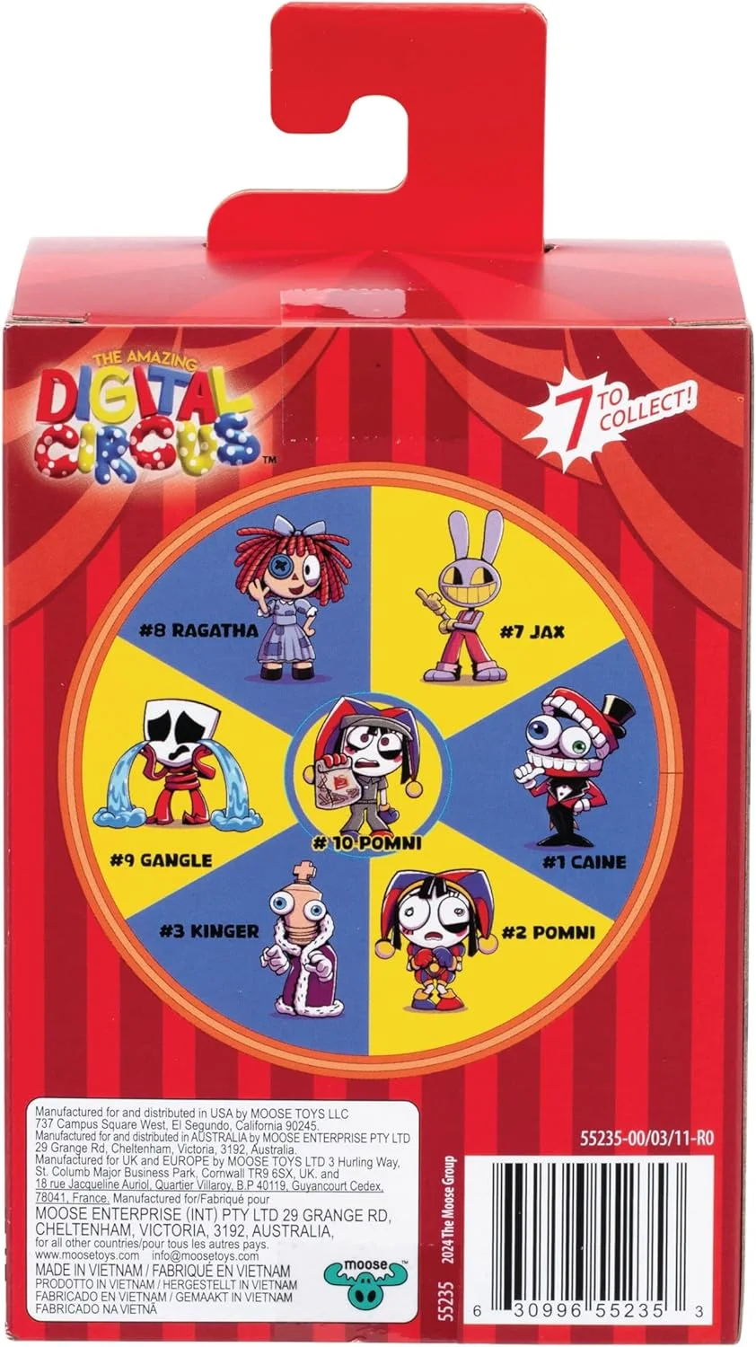 مجسمه وینیلی پومنی با مجوز رسمی، فیگور کلکسیونی با کیفیت 10.1 سانتی‌متری همراه با سیب زمینی سرخ کرده شفاف و کارت کلکسیونی، 7 فیگور وینیلی برای جمع آوری