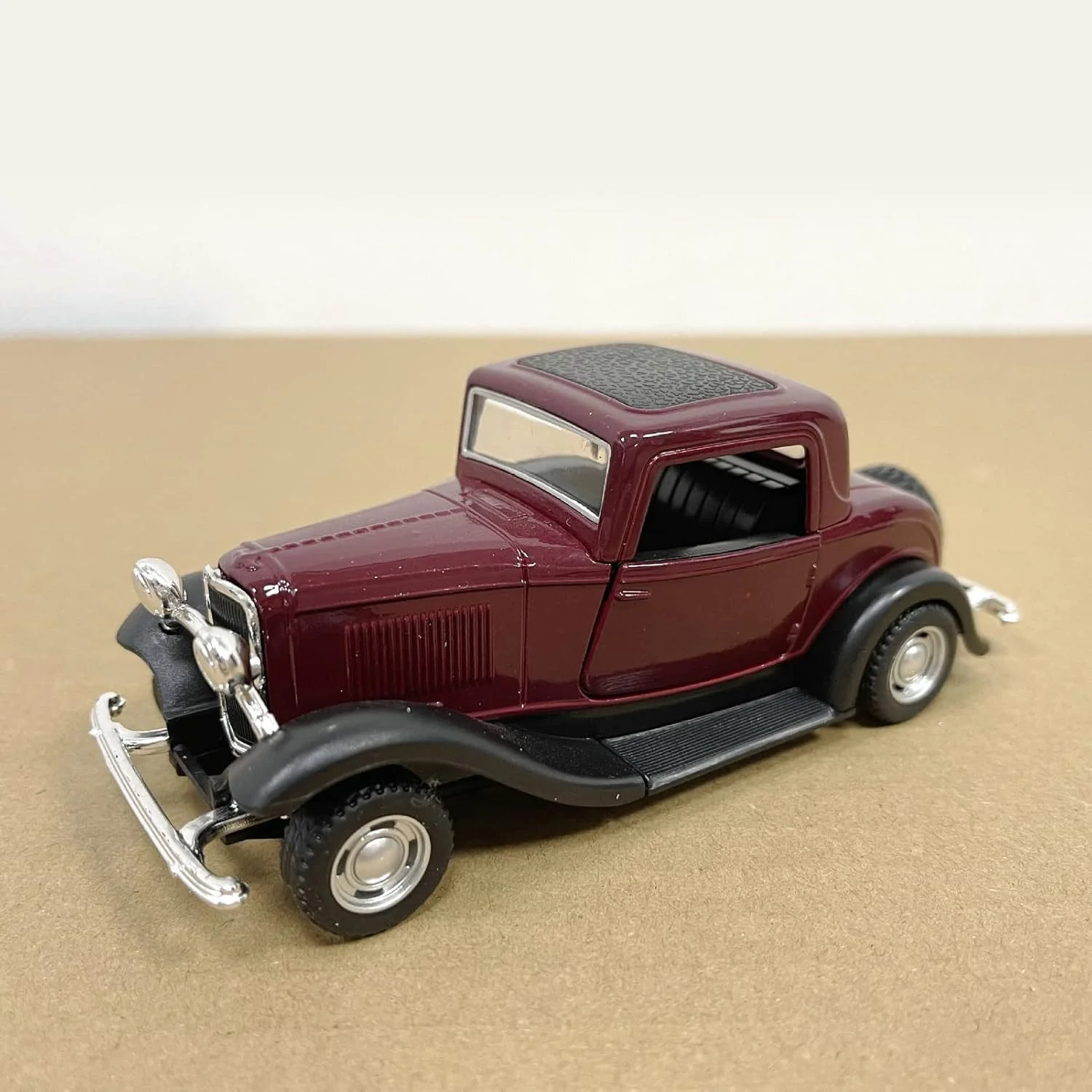 ماشین اسباب بازی Zerodis، مدل ماشین قدیمی با طراحی عقب کشیدنی و درهای بازشو، مقیاس 1:32، اسباب بازی آموزشی برای کودکان، آلیاژ کلاسیک قدیمی (قرمز #12)