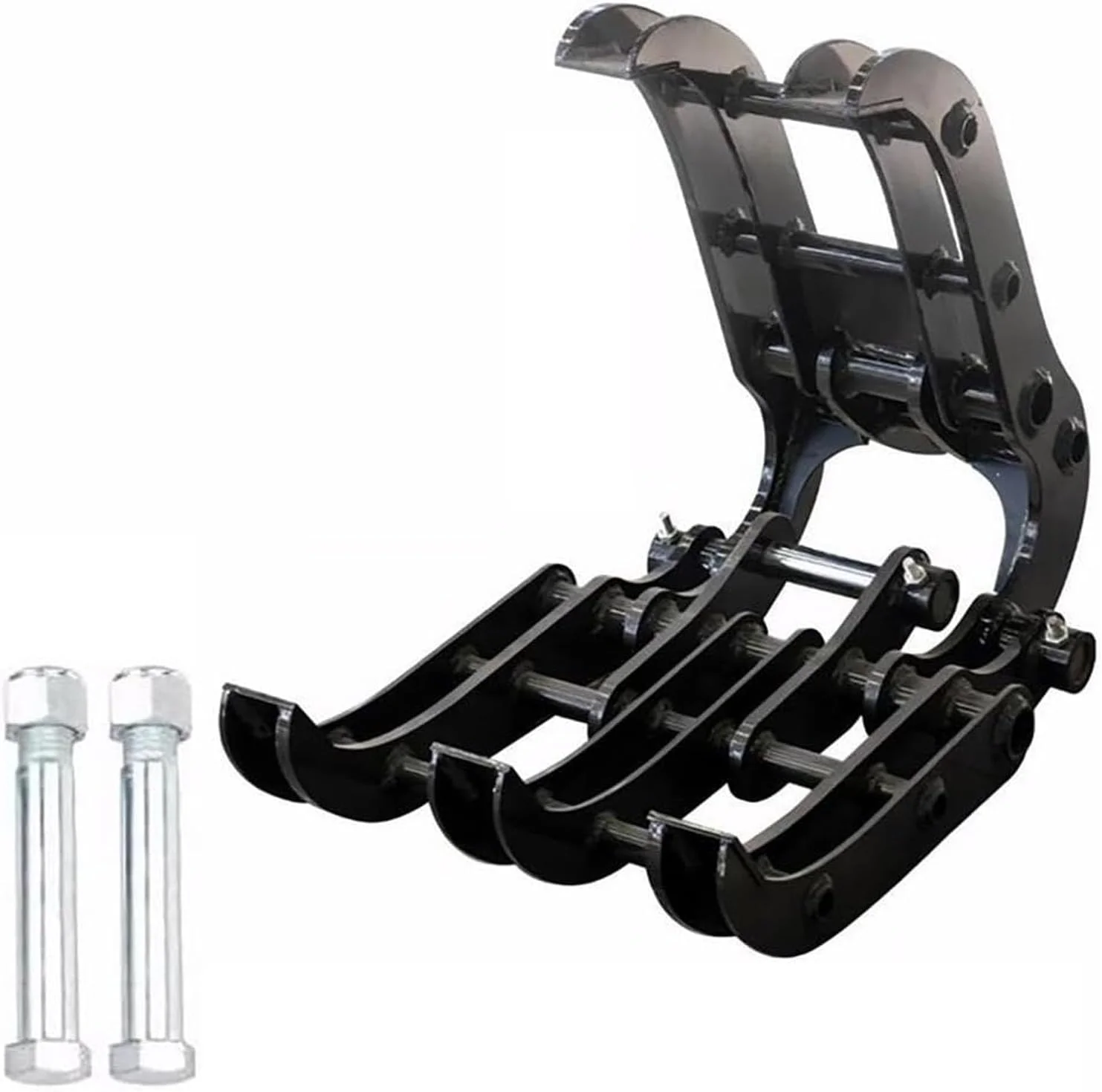 اتصال چنگک مینی بیل مکانیکی، چنگک انگشتی چوبی بیل مکانیکی فولادی Mn، گیره فلزی لوازم جانبی حفار