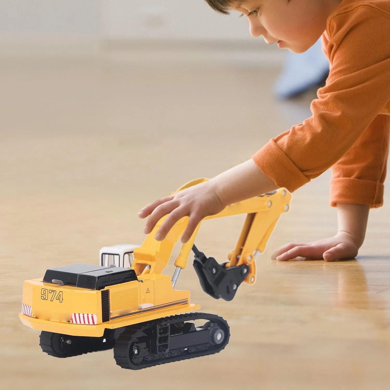 اسباب بازی کامیون با بدنه آلیاژی RiToEasysports با مته متحرک، طراحی منحصر به فرد برای نمایش