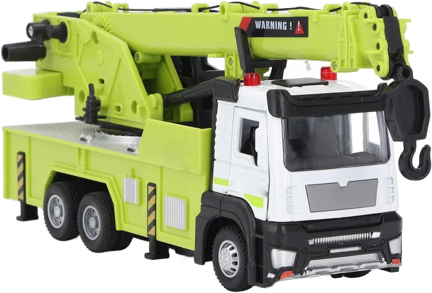 مدل اسباب بازی جرثقیل کامیون با طراحی عالی، جلوه های صوتی و نوری، ساختار فلزی آلیاژی برای کودکان