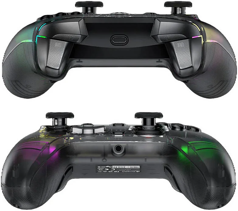 گیم‌پد سیمی GameSir Kaleid برای Xbox Series X|S، Xbox One، Windows 10/11 و Steam، گیم‌پد بازی Plug and Play، کنترلر بازی با جوی‌استیک/تریگر Hall Effect، شفاف | Kaled-K1