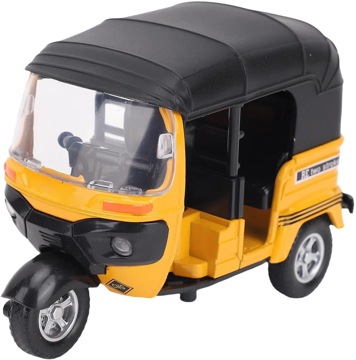 اسباب بازی موتور سیکلت آلیاژی Fabater، مدل فلزی سه چرخ در مقیاس 1:14. مناسب برای بازی بازیکنان در تمام سنین (زرد)