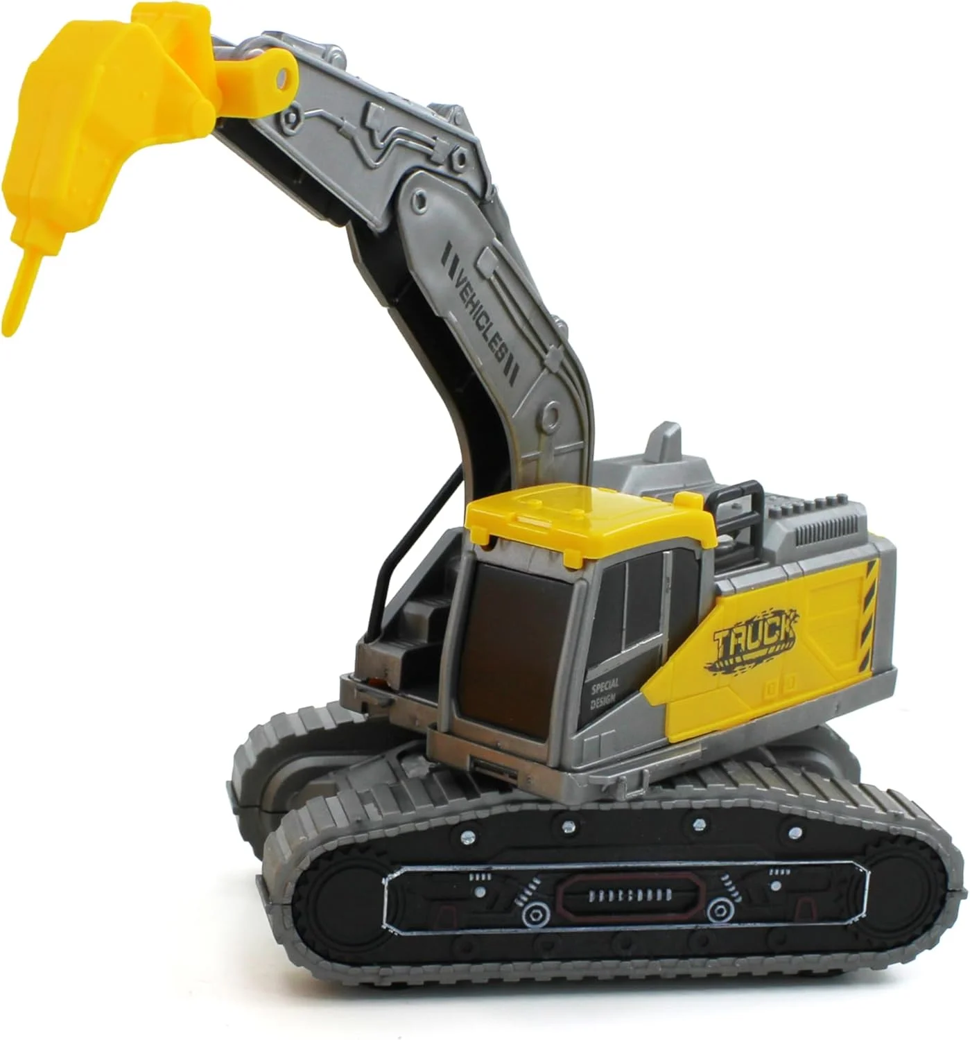 مجموعه اسباب بازی بیل مکانیکی و بولدوزر پلاستیکی برای کودکان 3 سال به بالا، مناسب برای بازی در فضای باز، ماجراجویی های تخیلی و سرگرمی های آموزشی زودهنگام، وسایل نقلیه ساختمانی برای سازندگان کوچک