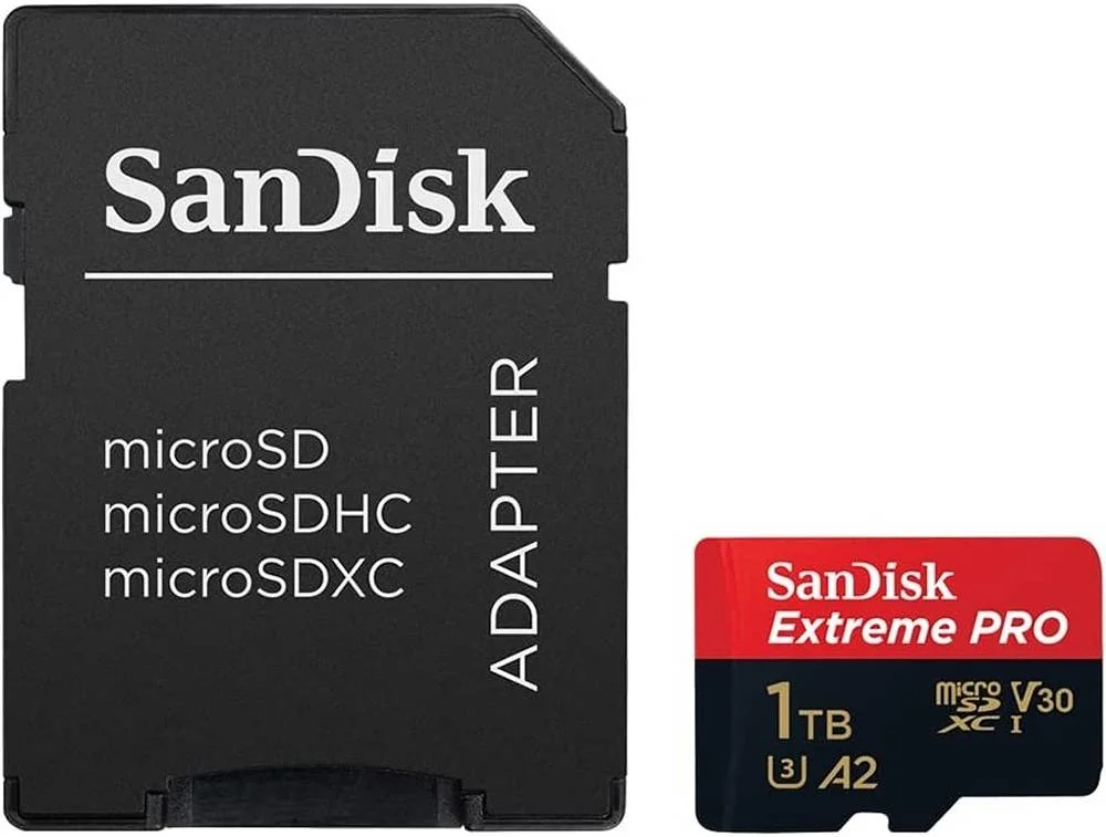 کارت حافظه SanDisk Extreme PRO microSDXC UHS-I با ظرفیت 1 ترابایت، سرعت خواندن تا 200 مگابایت بر ثانیه، سرعت نوشتن 140 مگابایت بر ثانیه، فیلمبرداری 4K در تلفن های هوشمند، سازگار با microSDHC، microSDXC، microSDHC UHS-I | SDSQXCD-1T00-GN6MA
