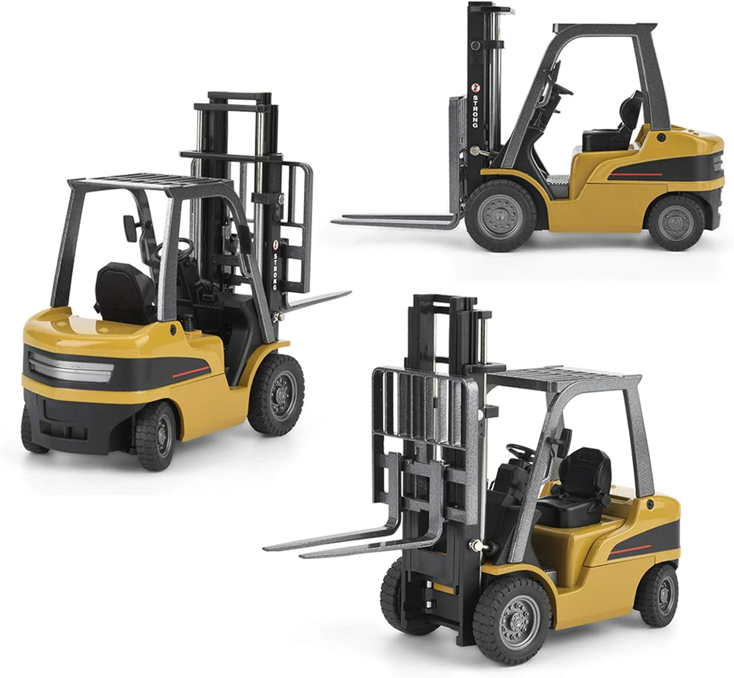 اسباب بازی ماشین لیفتراک آلیاژی Domary، مدل ماشین مهندسی ساخت و ساز برای کودکان، شبیه سازی بازی واقعی با مفاصل متحرک، لاستیک های مقاوم در برابر سایش و طراحی نفیس