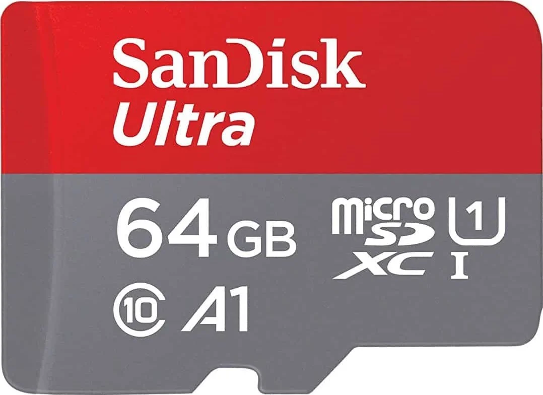 کارت حافظه MicroSDXC سن‌دیسک Ultra، ۶۴ گیگابایت، U1، C10، A1، UHS-1، سرعت خواندن ۱۰۰ مگابایت بر ثانیه، مشکی