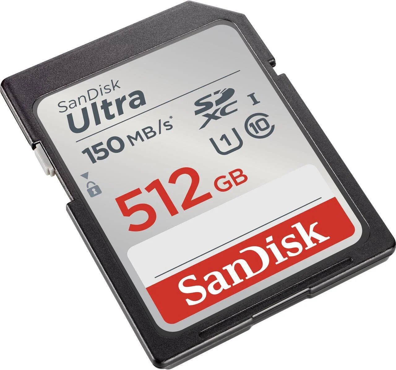 کارت حافظه SanDisk Ultra UHS-I SDXC، ظرفیت 512 گیگابایت، فرم فاکتور SDXC، سرعت نوشتن ترتیبی تا 150 مگابایت بر ثانیه | SDSDUNC-512G-GN6IN