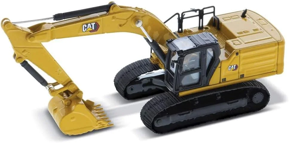 بیل مکانیکی زنجیری کاترپیلار 336 نسل جدید Diecast Masters 85658، مدل دقیق ماشین ساختمانی CAT در جعبه فلزی، مقیاس 1:87، تقریباً 12 x 4.1 x 5.5 سانتی متر، 14 سال به بالا، مناسب برای راه آهن های مدل