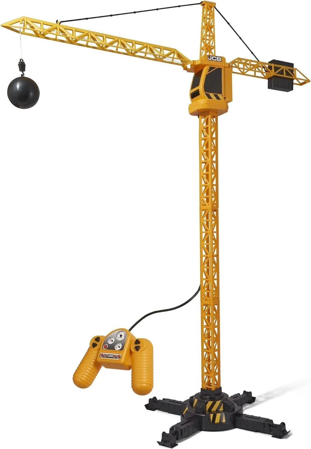 جرثقیل کنترلی از راه دور تیمستر JCB، مناسب برای کودکان بالای 3 سال، یک برج 100 سانتی متری با باتری است که بازی را ارتقا می دهد.