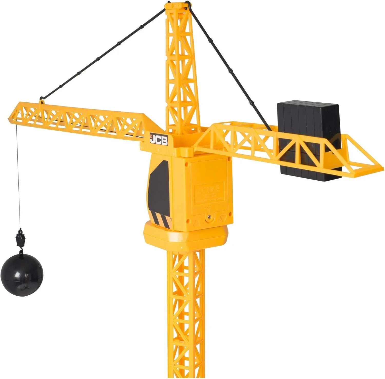 جرثقیل کنترلی از راه دور تیمستر JCB، مناسب برای کودکان بالای 3 سال، یک برج 100 سانتی متری با باتری است که بازی را ارتقا می دهد.