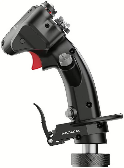 جوی استیک پرواز MOZA MH16، کنترلر پرواز، واقع گرایانه، Plug-and-Play، 30 سیگنال ورودی، آلومینیومی، سوئیچ های ALPS، مشکی | AS002