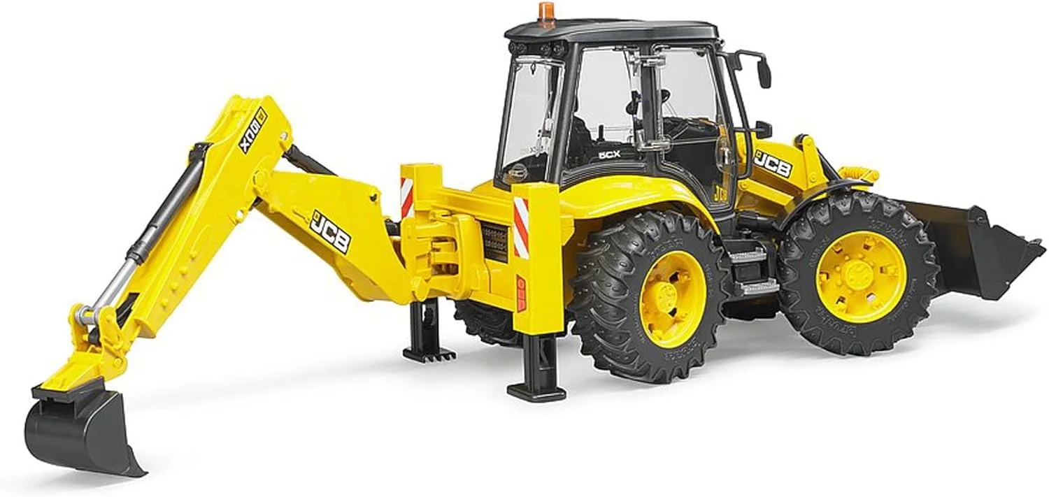 لودر بکهو Bruder Jcb 5Cx Eco، زرد/مشکی