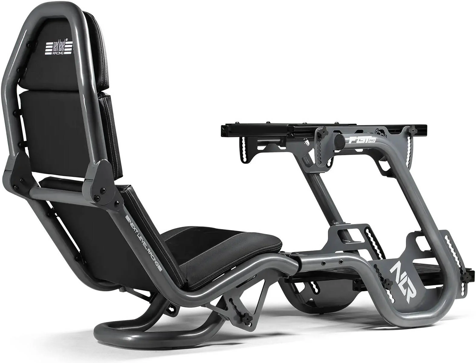 کاکپیت شبیه ساز مسابقه ای Next Level Racing F-GT Pro Formula و GT، ساخته شده برای ثبات و قدرت، عملکرد مسابقه ای چند حالته، سازگار با فرمان ها و پدال های اصلی، خاکستری | NLR-R002