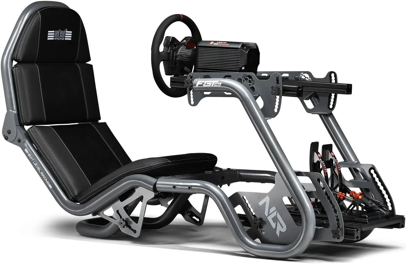 کاکپیت شبیه ساز مسابقه ای Next Level Racing F-GT Pro Formula و GT، ساخته شده برای ثبات و قدرت، عملکرد مسابقه ای چند حالته، سازگار با فرمان ها و پدال های اصلی، خاکستری | NLR-R002 کاکپیت شبیه ساز مسابقه ای Next Level Racing F-GT Pro Formula و GT، ساخته شده برای ثبات و قدرت، عملکرد مسابقه ای چند حالته، سازگار با فرمان ها و پدال های اصلی، خاکستری | NLR-R002