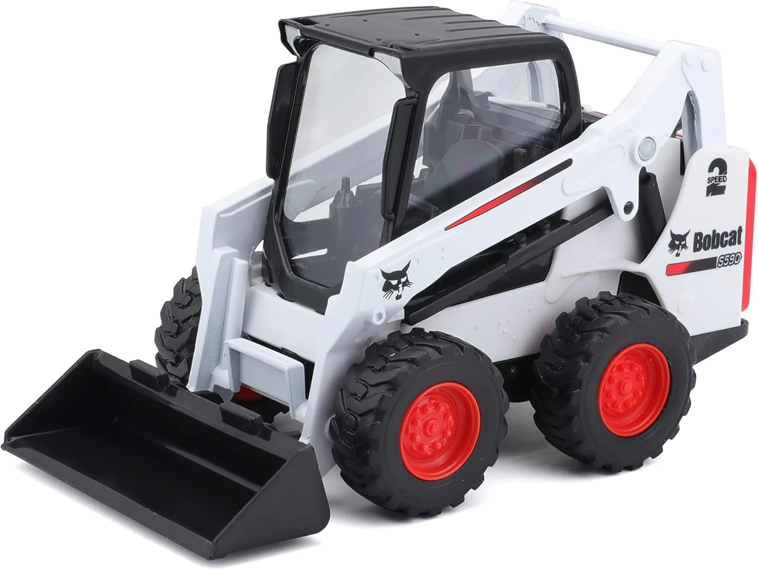 گروه بوراگو می چونگ - BBURAGO - مجموعه کاربردی 1/43 - بیل مکانیکی Bobcat S590 - برای کودکان بالای 3 سال - 31803، چند رنگ