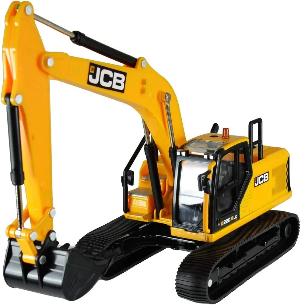 اسباب بازی های مزرعه JCB Britains Tomy - بیل مکانیکی - 1:32 220X - اسباب بازی تراکتور کلکسیونی - اسباب بازی های مزرعه مقیاس 1:32 - مناسب برای کلکسیونرها و کودکان - 3 سال به بالا، 43211