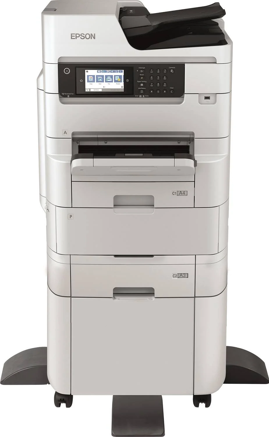 پرینتر رنگی چندکاره اپسون مدل WF-C879R WorkForce Pro، سرعت چاپ 26/25 صفحه در دقیقه ISO، رزولوشن 4800x1200Dpi، تا 75000 صفحه، سرعت اسکن 100 تصویر در دقیقه، سفید | WF-C879R پرینتر رنگی چندکاره اپسون مدل WF-C879R WorkForce Pro، سرعت چاپ 26/25 صفحه در دقیقه ISO، رزولوشن 4800x1200Dpi، تا 75000 صفحه، سرعت اسکن 100 تصویر در دقیقه، سفید | WF-C879R