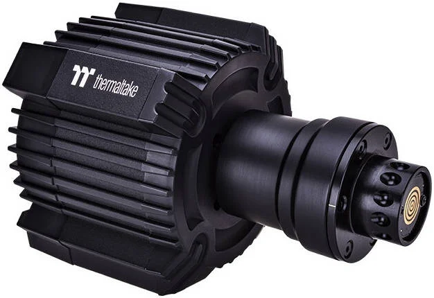 فرمان مسابقه Thermaltake G6 Direct Drive به همراه پدال، فرمان ۱۳ اینچی D شکل، چراغ های نشانگر RPM، موتور سروو Direct Drive 6 نیوتن متری، سیستم خنک کننده دوگانه موتور، مشکی | GRB-G6D-DGT3BB-01