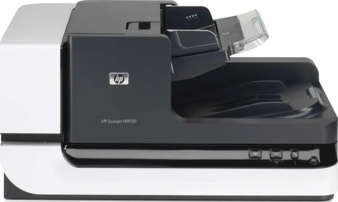 اسکنر اسناد HP L2763A ScanJet Enterprise Flow N9120 fn2 با رزولوشن 600 DPI، سرعت اسکن تا 120 صفحه در دقیقه / 240 تصویر در دقیقه، صفحه لمسی 8 اینچی و صفحه کلید کشویی، 2000 صفحه، اسکن PDF/JPEG/TIFF/HTML/PNG، USB 2.0/ETH، سفید | L2763A