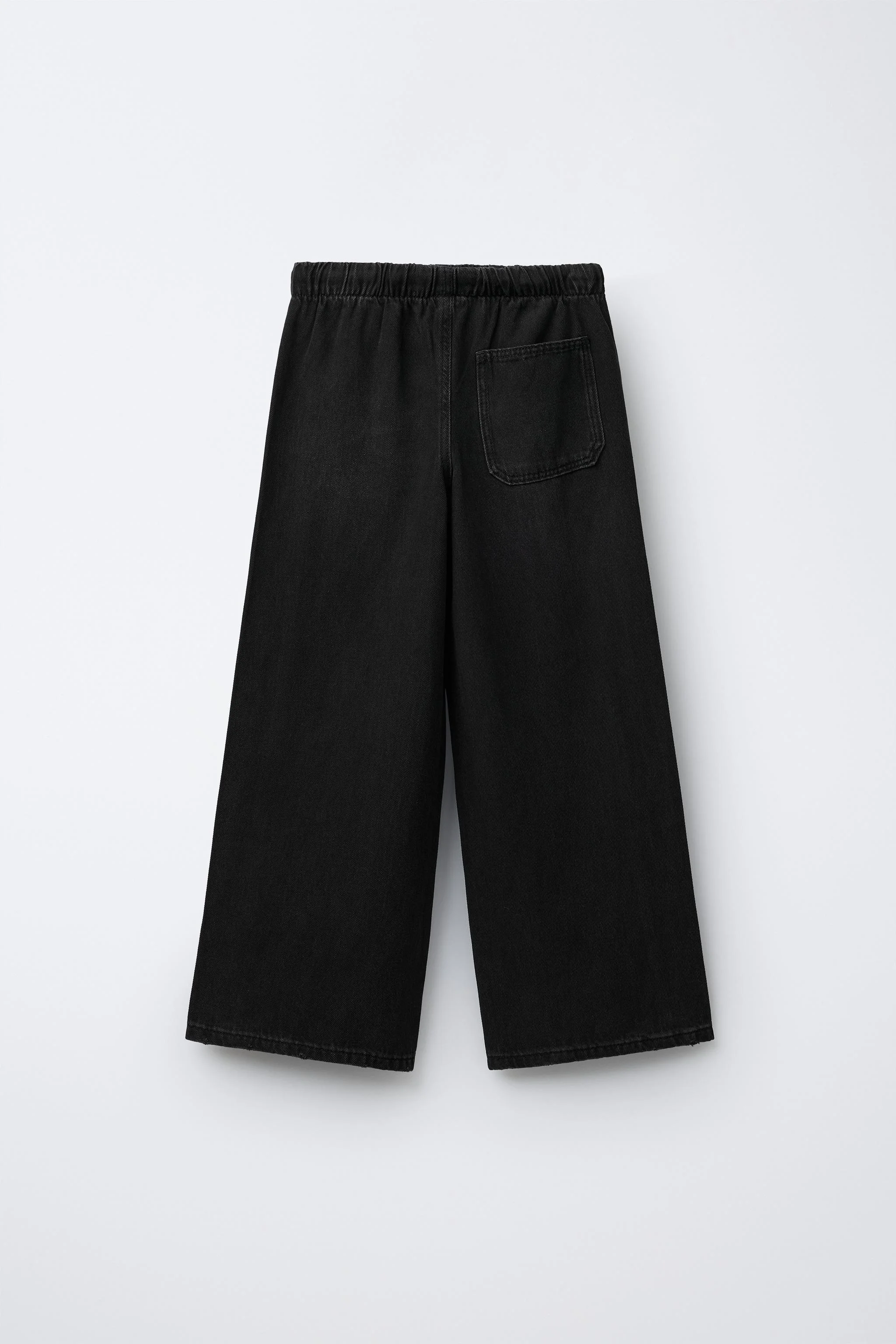 شلوار جین پا گشاد با بند کشی