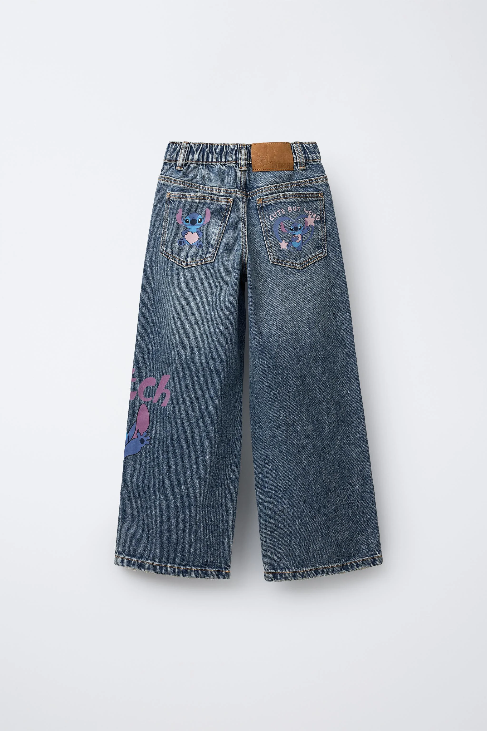 شلوار جین پاچه گشاد لیلو و استیچ © دیزنی