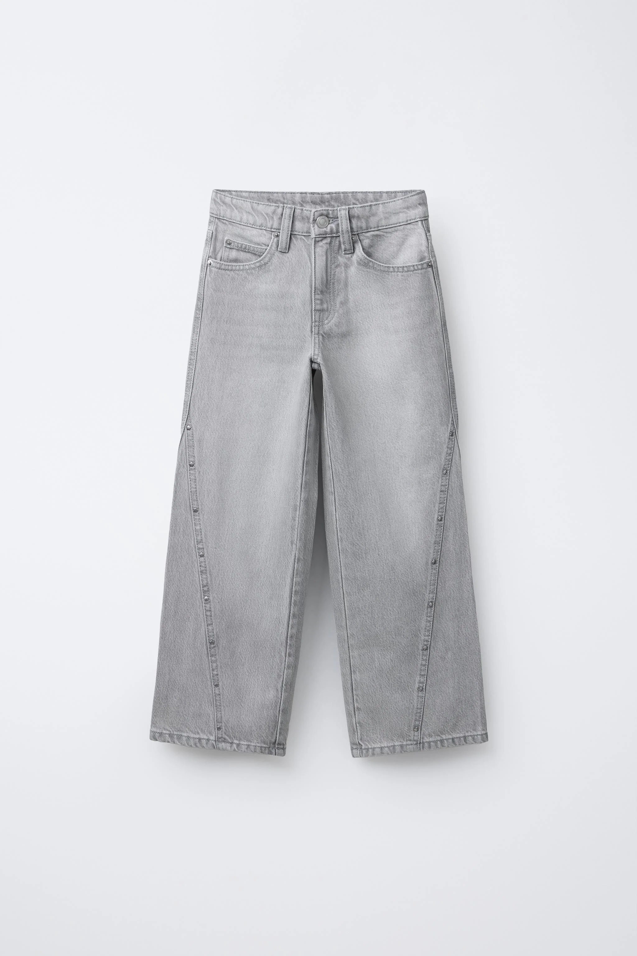 شلوار جین پاچه گشاد طرح ستاره