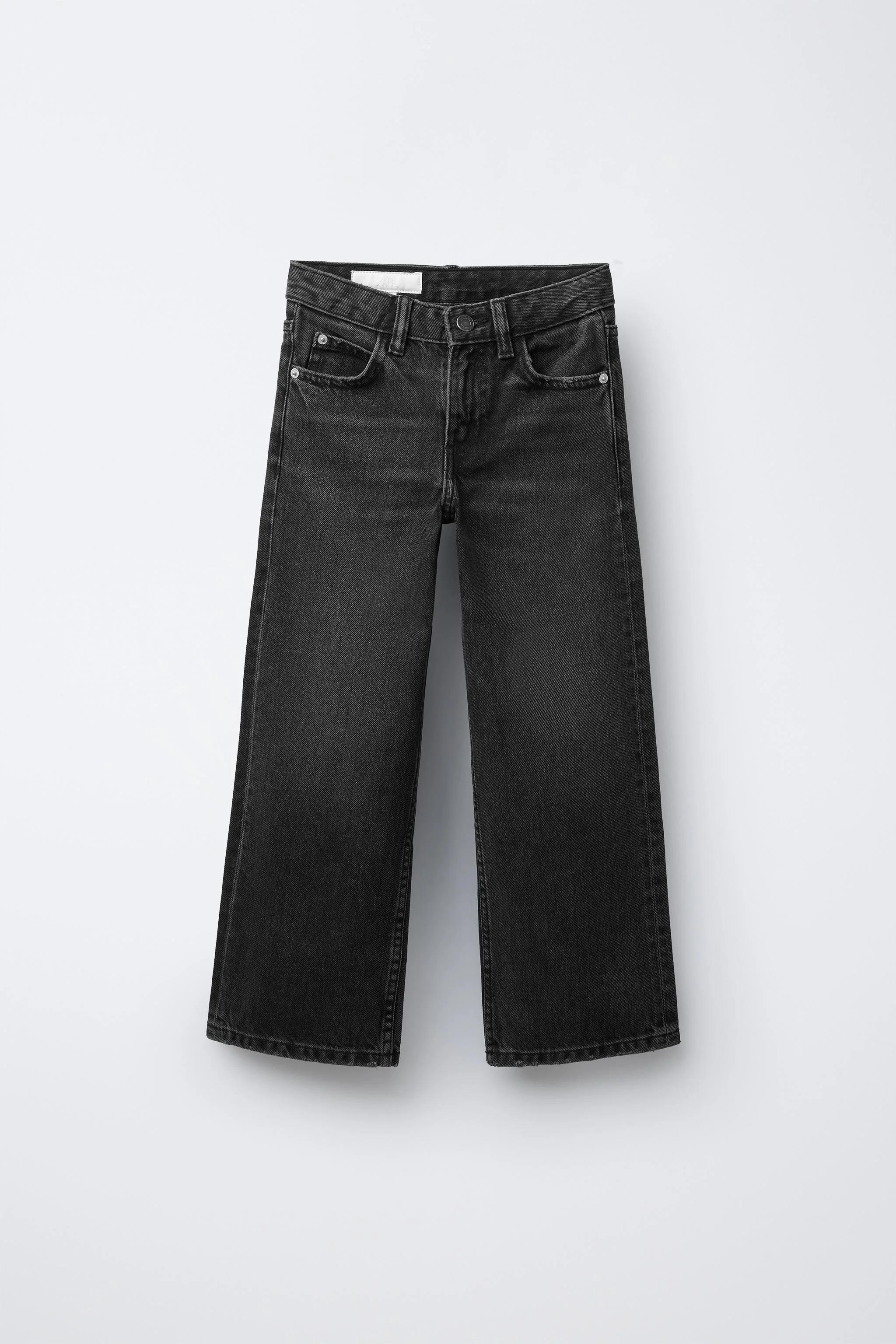 شلوار جین پا گشاد با طرح بال پر زرق و برق