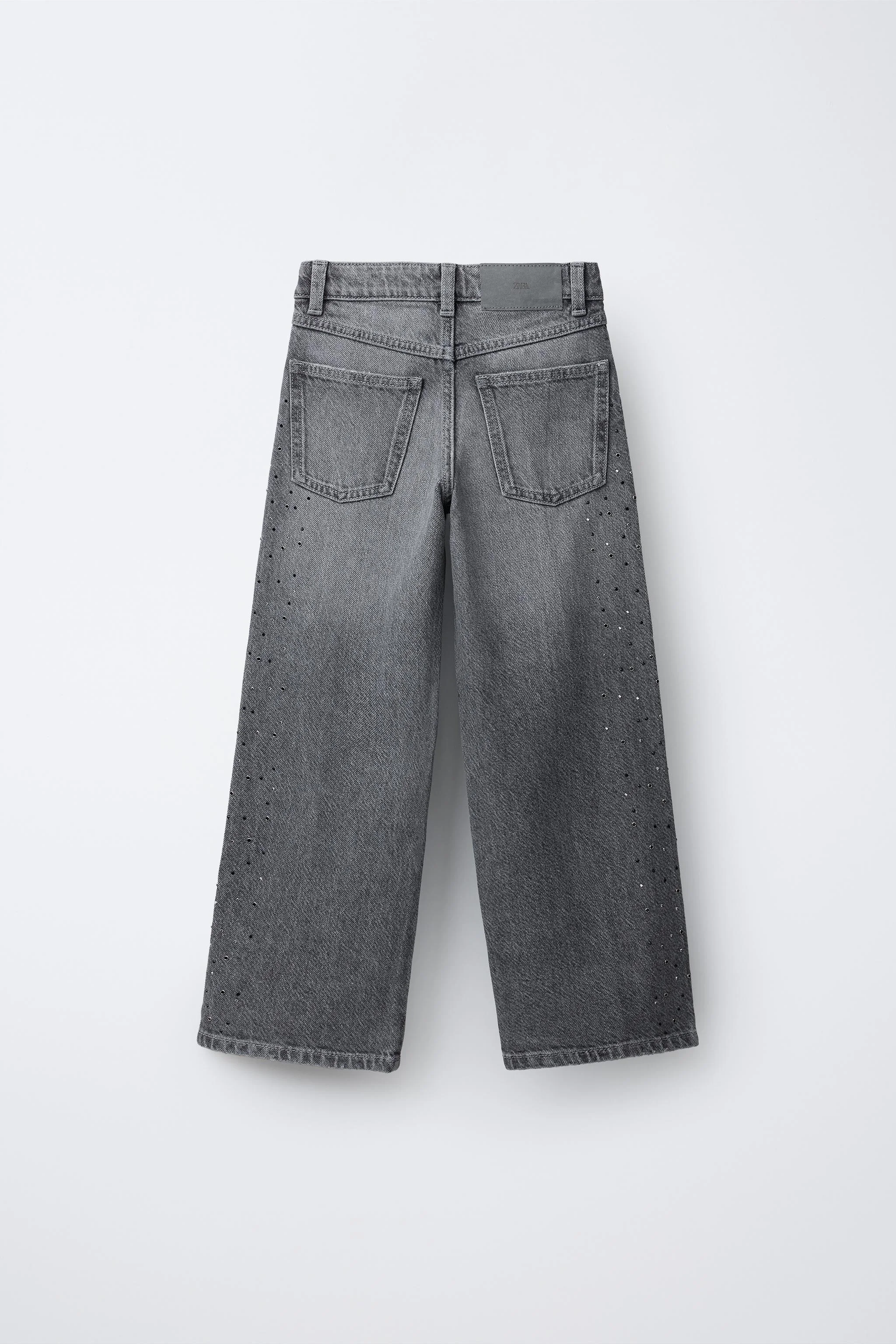 شلوار جین پاچه گشاد با نگین