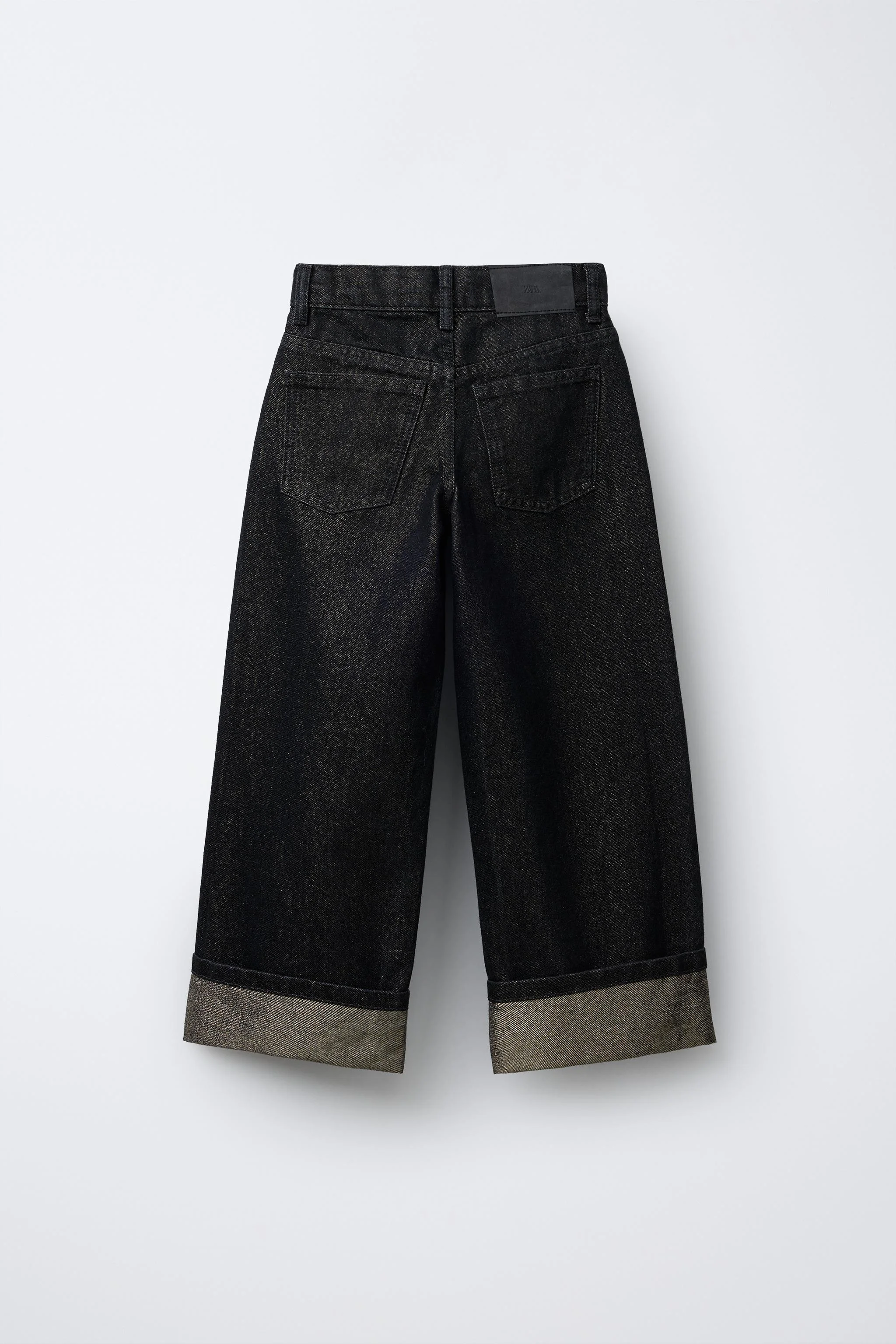 شلوار جین پاچه گشاد فویل دار