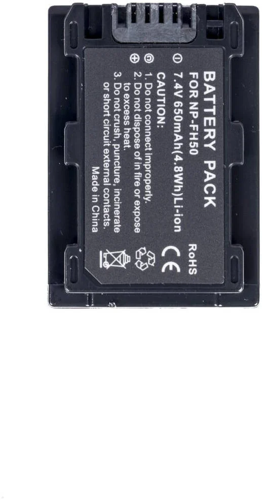 باتری پرومِیج مدل FH50 برای دوربین های سونی، باتری جایگزین برای دوربین های سونی، مطمئن، سبک وزن، قدرت ماندگار | FH50