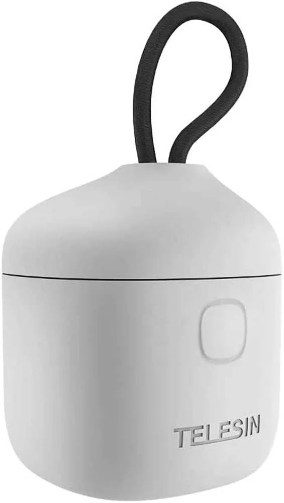 جعبه شارژر باتری TELESIN Allin Box، با کارت خوان SD USB 3.0 پرسرعت، Micro-USB با انتقال سریع، دارای استاندارد ضدآب IP54، حلقه حمل، برای GoPro Hero 10/9، خاکستری | GP-BTR-904-GY
