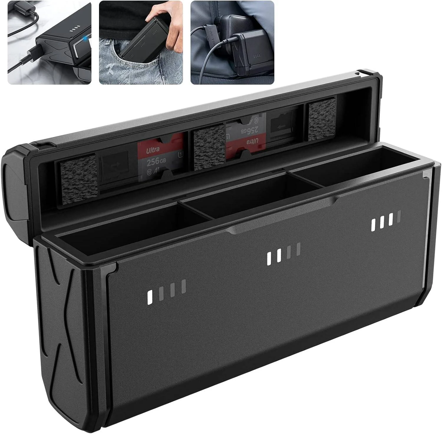 شارژر TELESIN برای دوربین های GoPro Hero 11 Hero 10 Hero 9 Black