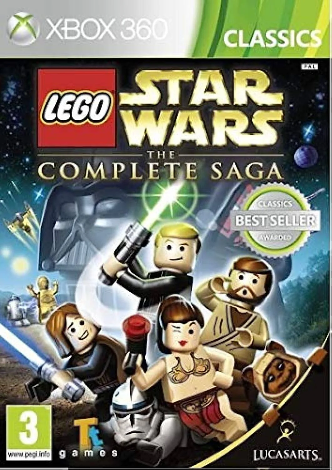 بازی کلاسیک Lucas Arts Lego Star Wars The Complete Saga مخصوص Xbox 360