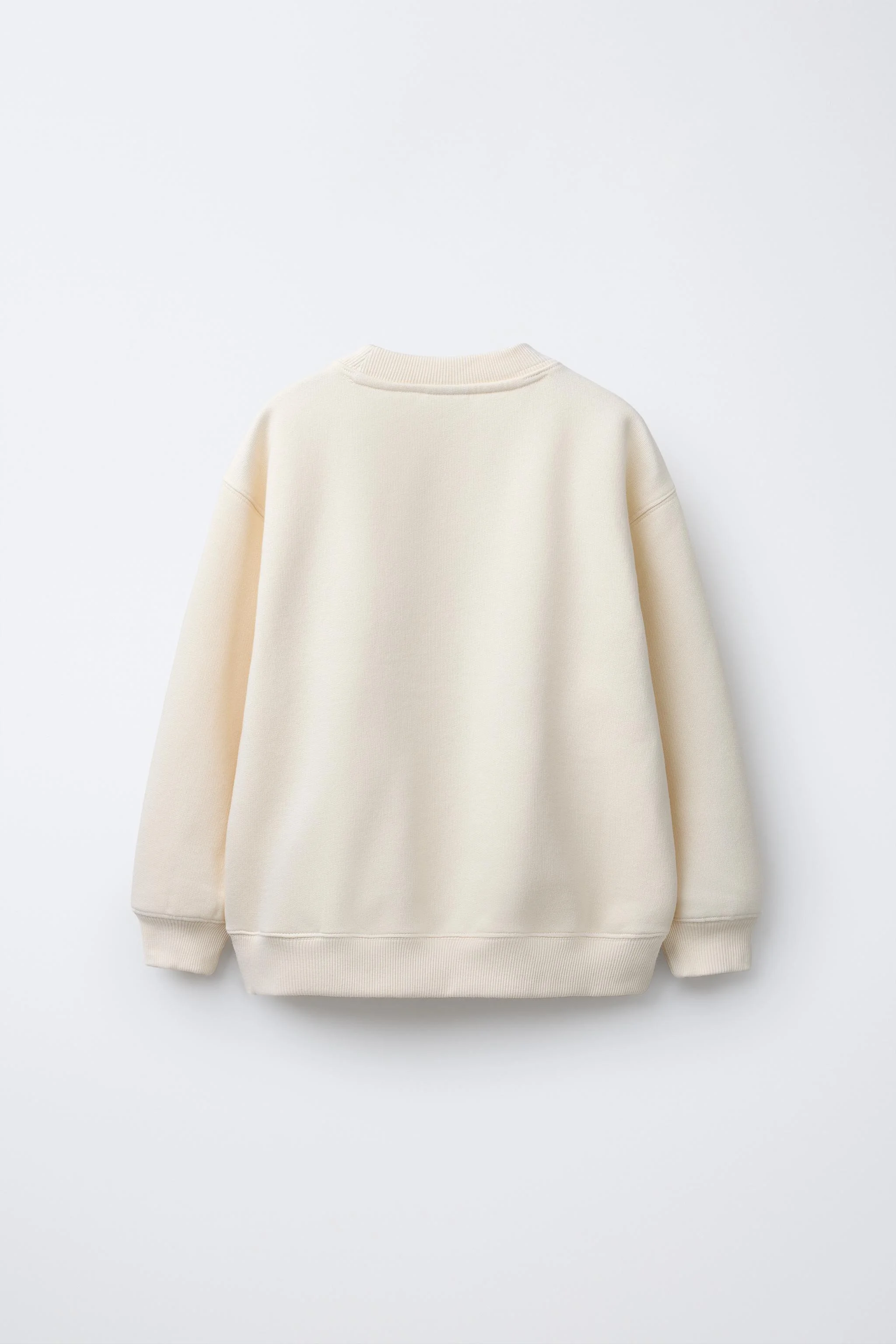 سویشرت آستین بلند با یقه گرد، طرح چاپی و پاپیون