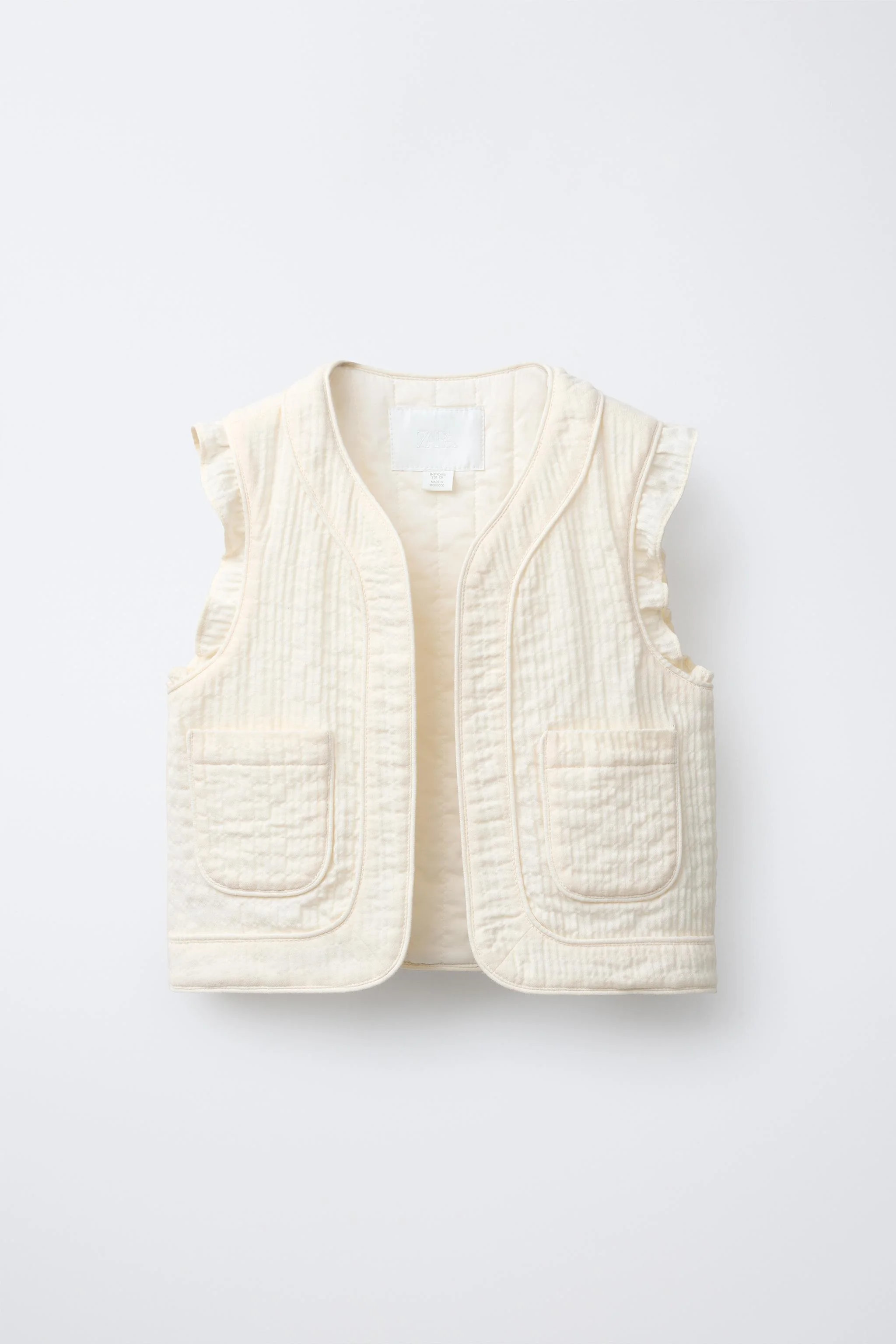 جلیقه بافت دار چین دار