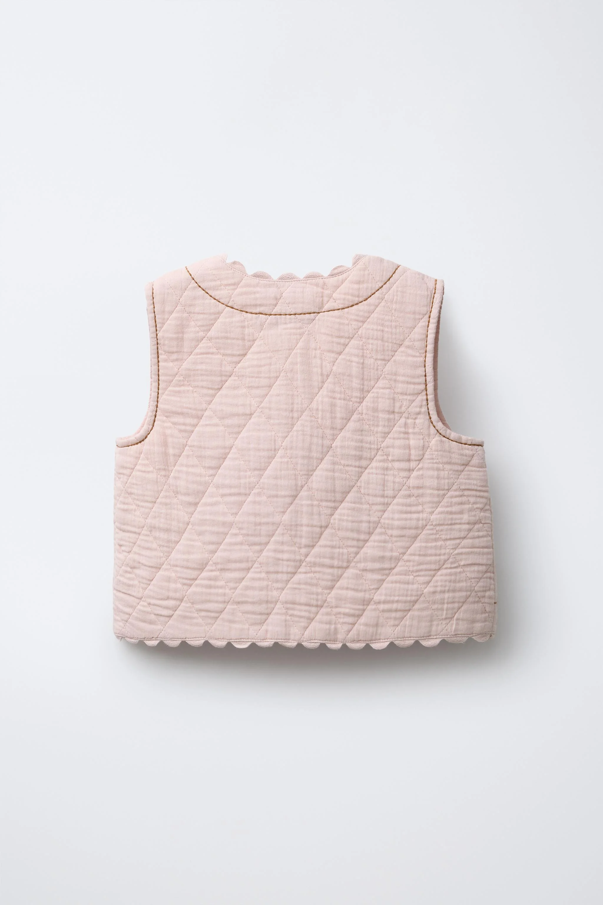 جلیقه با بافت گلدوزی شده طرح گل