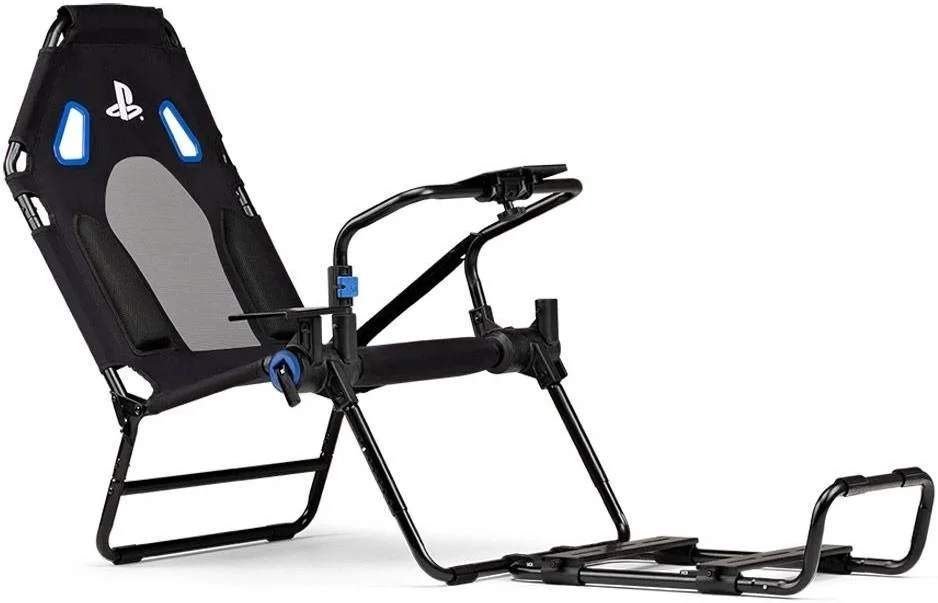 کاکپیت مسابقه ای تاشو Next Level Racing GT Lite Playstation Edition با پشتیبانی از دسته دنده، قابلیت نصب پدال، فرمان و دسته دنده، مشکی/آبی | NLR-S026