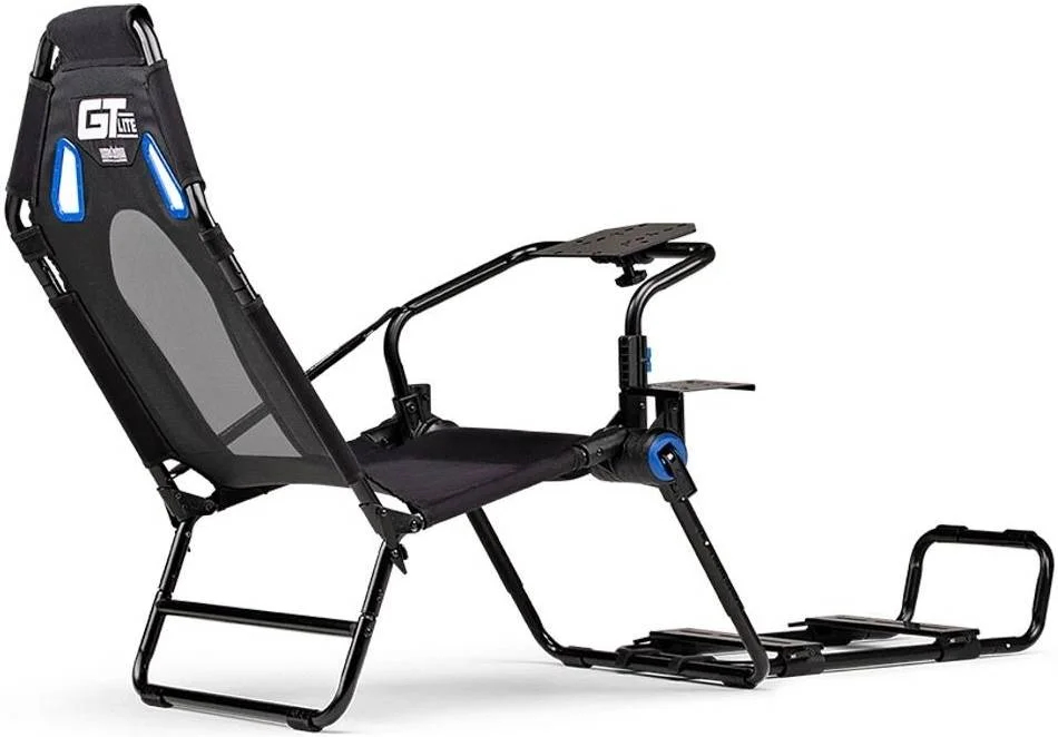 کاکپیت مسابقه ای تاشو Next Level Racing GT Lite Playstation Edition با پشتیبانی از دسته دنده، قابلیت نصب پدال، فرمان و دسته دنده، مشکی/آبی | NLR-S026