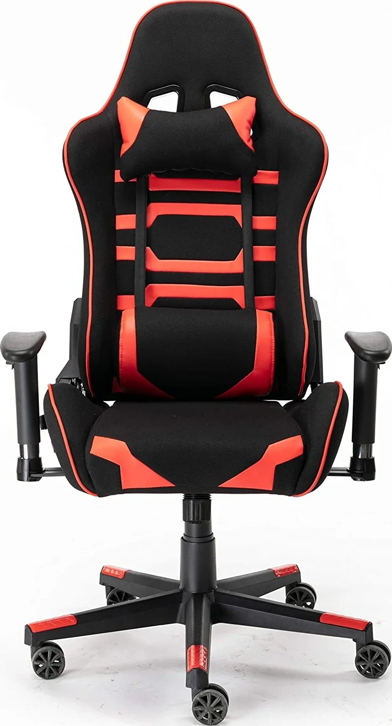 صندلی گیمینگ UW، صندلی اداری کامپیوتر با قابلیت تنظیم ارتفاع و پشتیبانی کمری، مدل RIO، جنس پارچه