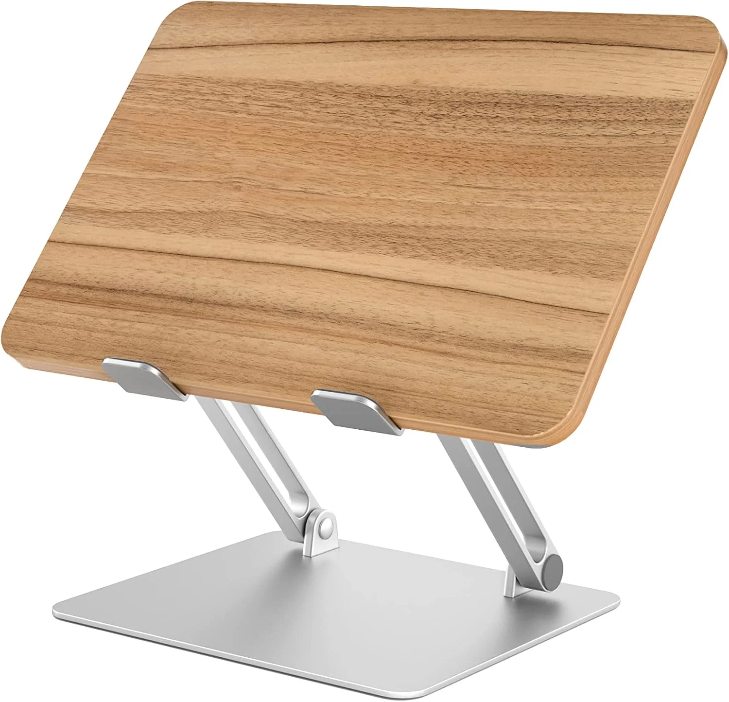 پایه تبلت و لپ‌تاپ تاشو رومیزی چوبی و فلزی UPERGO AP-2DM با قابلیت تنظیم 108 درجه - نقره‌ای