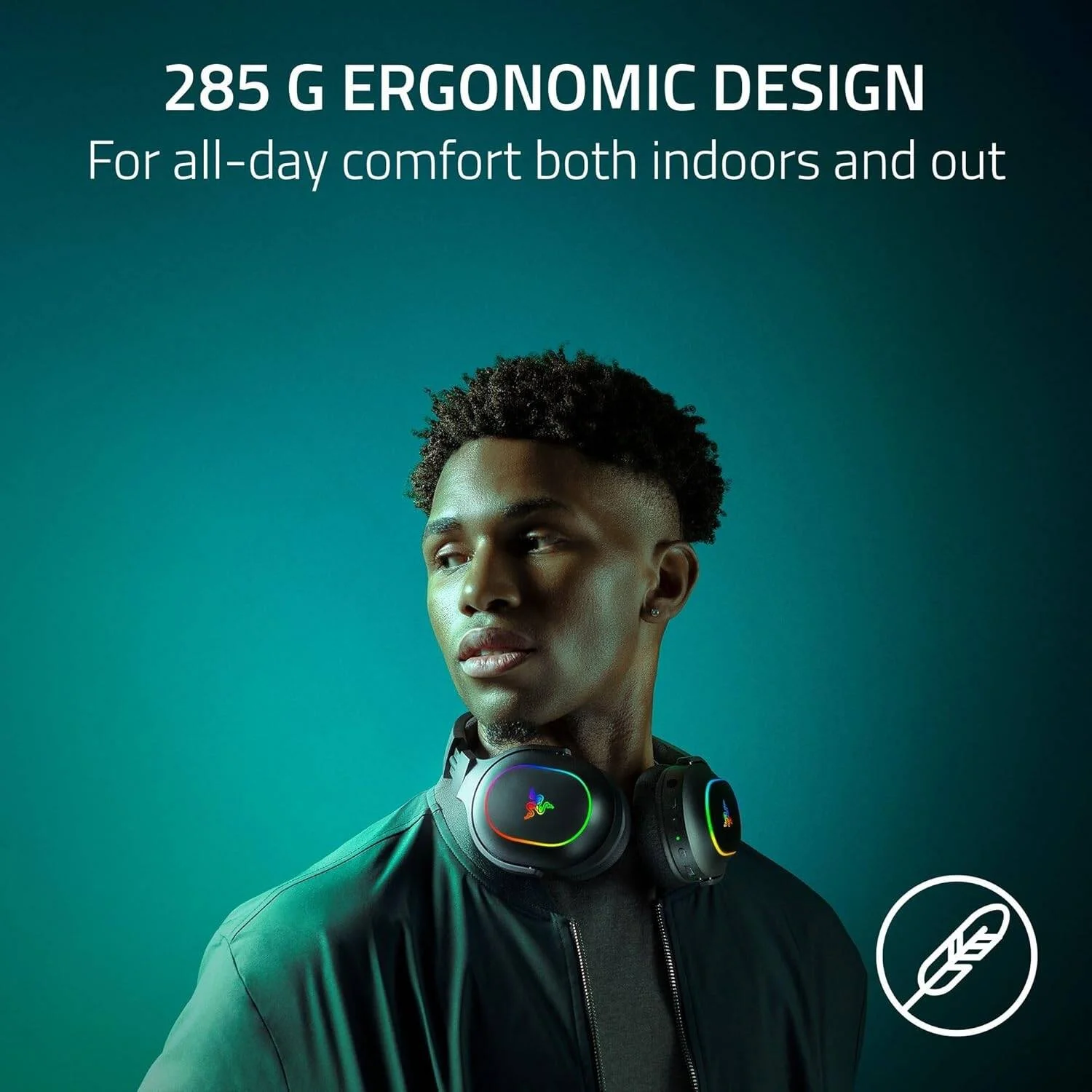 هدست گیمینگ ریزر Barracuda X Chroma، درایور 40 میلی‌متری Razer TriForce، میکروفون کاردیوئید جداشدنی Razer HyperClear، صدای فراگیر 7.1، نورپردازی 6 ناحیه‌ای کاپ گوشی، مشکی | RZ04-05220100-R3M1