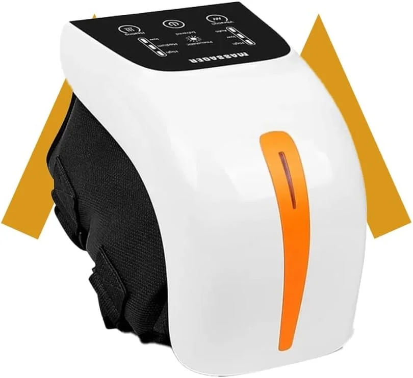 ماساژور زانو 7MD با گرما، ویبره و نور قرمز، باتری قابل شارژ 3000 میلی آمپر، سه حالت سرعت، صفحه لمسی LED، تسکین درد مفاصل، آرتروز و ریلکسیشن عضلات