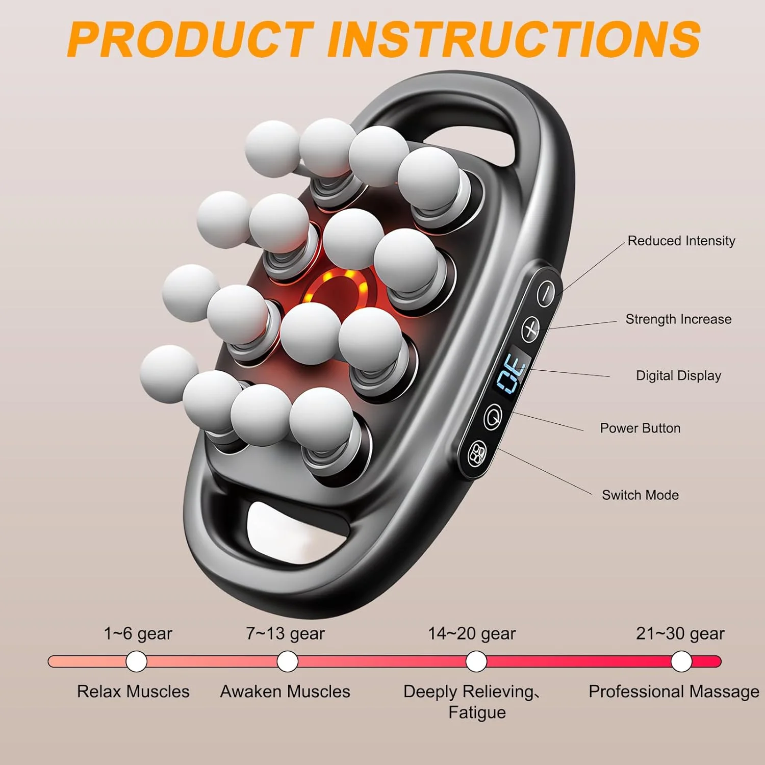 ماساژور شانزده سری - ماساژور عضلات، تسکین درد عضلات، ماساژور شانه، ماساژور کمر، ماساژور گردن/پا/سر