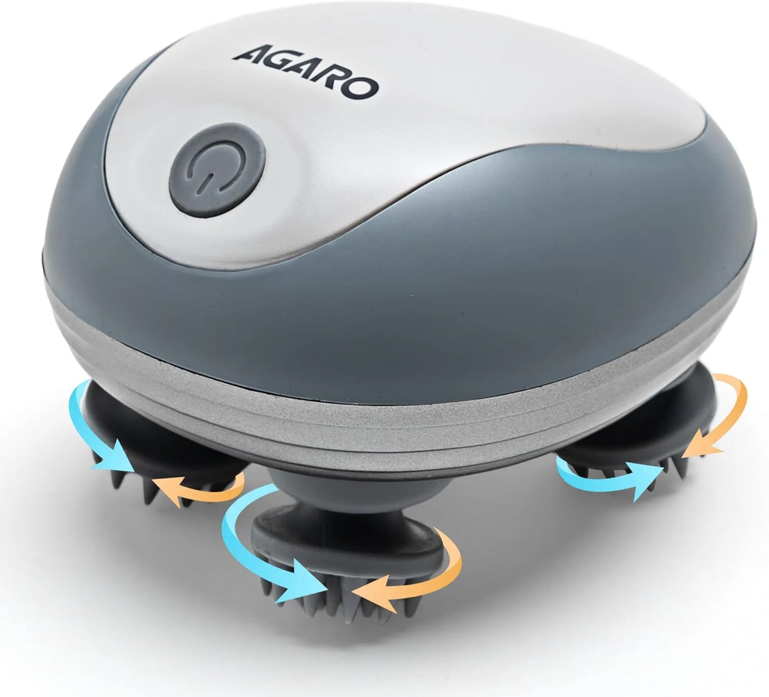 ماساژور پوست سر AGARO، ماساژور برقی و شارژی سر، 3 حالت سرعت، ماساژور دستی و قابل حمل برای رشد مو، پاکسازی عمیق و رفع استرس، SM3675، سفید