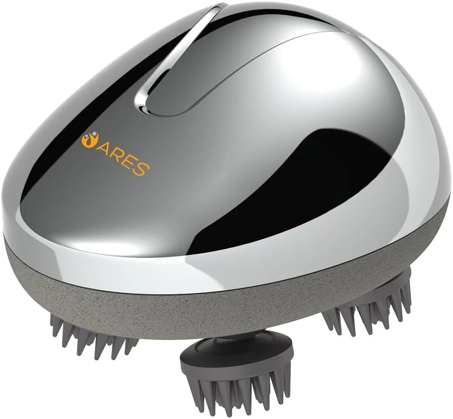 ماساژور سر و بدن ARES iScalp-3 | قابل حمل | ضد آب IPX7 | سر ماساژ سیلیکونی | باتری لیتیومی قابل شارژ داخلی | شارژ مغناطیسی | مدت زمان استفاده: 2 ساعت