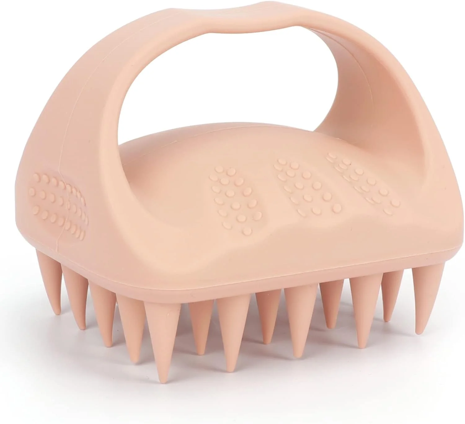 برس ماساژور پوست سر BIGTHREE، برس اسکراب موی سیلیکونی با موهای نرم و انعطاف پذیر، مراقبت از مو، اسکرابر موی خشک و مرطوب، لایه بردار برای رفع شوره سر، رشد مو، آرامش سر (صورتی)