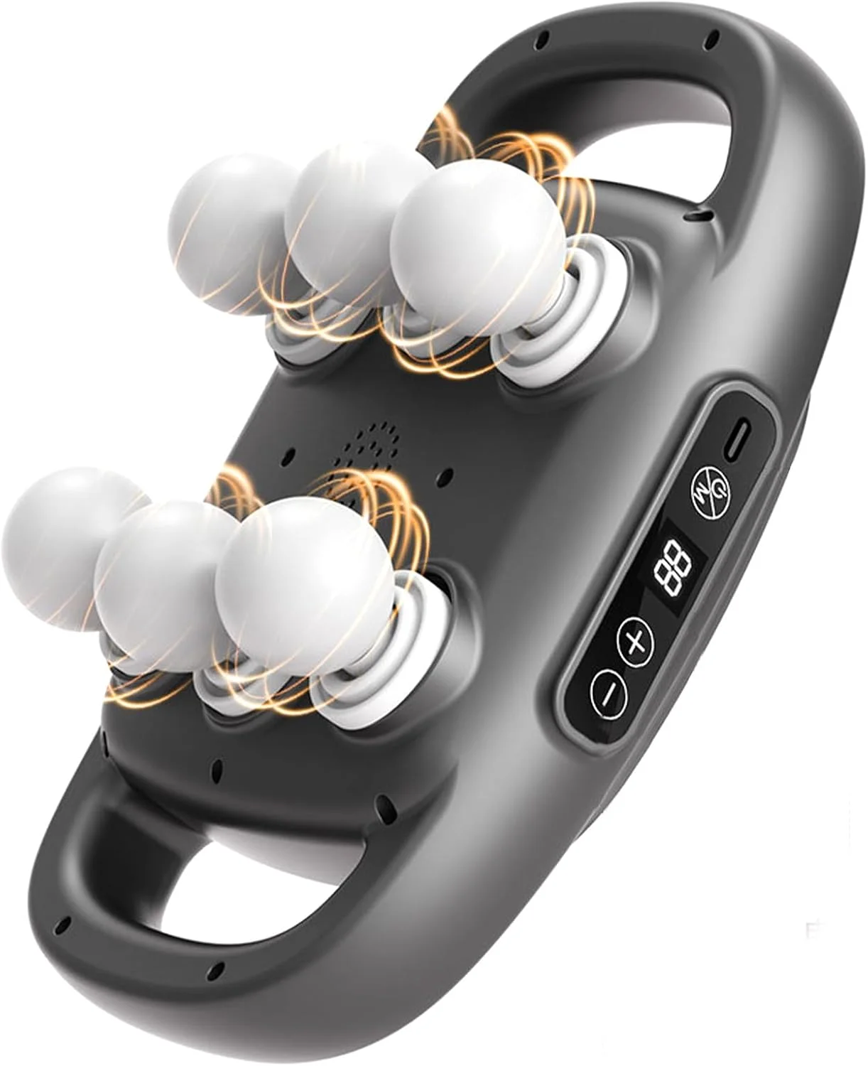 ماساژور تفنگی با 6 سری، 9 سرعت و 9 حالت، ماساژ ناحیه بزرگ مناسب برای ران، ساق پا، بازو، کمر، پشت، باسن، گردن، شانه ها، ماساژ عضلات، رفع خستگی.